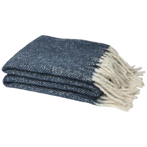 Couverture recyclée GRS personnalisable 125x150 cm Dolly Bleu foncé